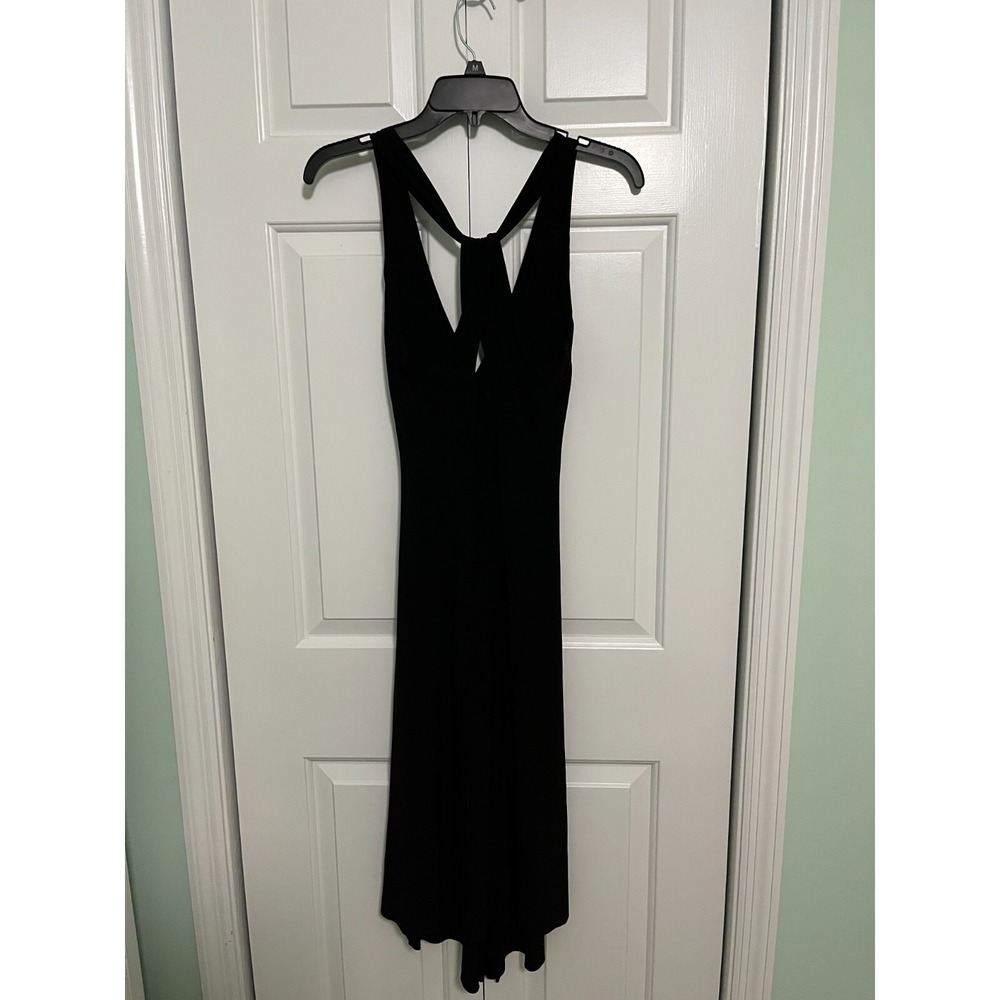 Vintage‎ Halter Top Black Dress By Y Studio Size Large Juniors 90s Womens y2k